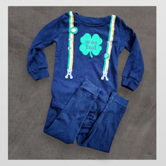 Carter's Other - Blue/Green Wee Lad Suspenders Set, Kid's 18M